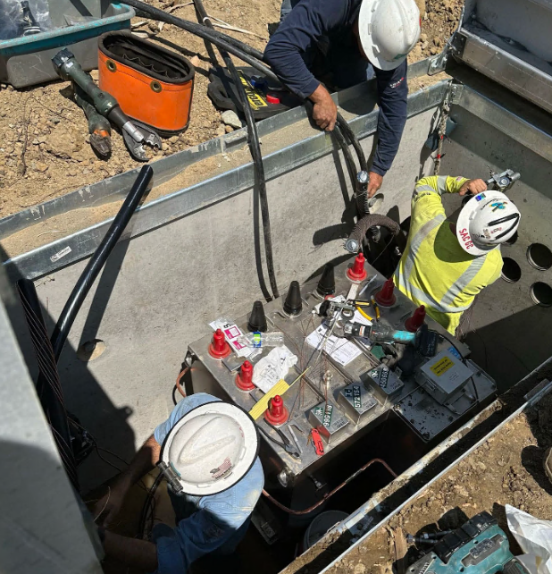 Completed electrical project